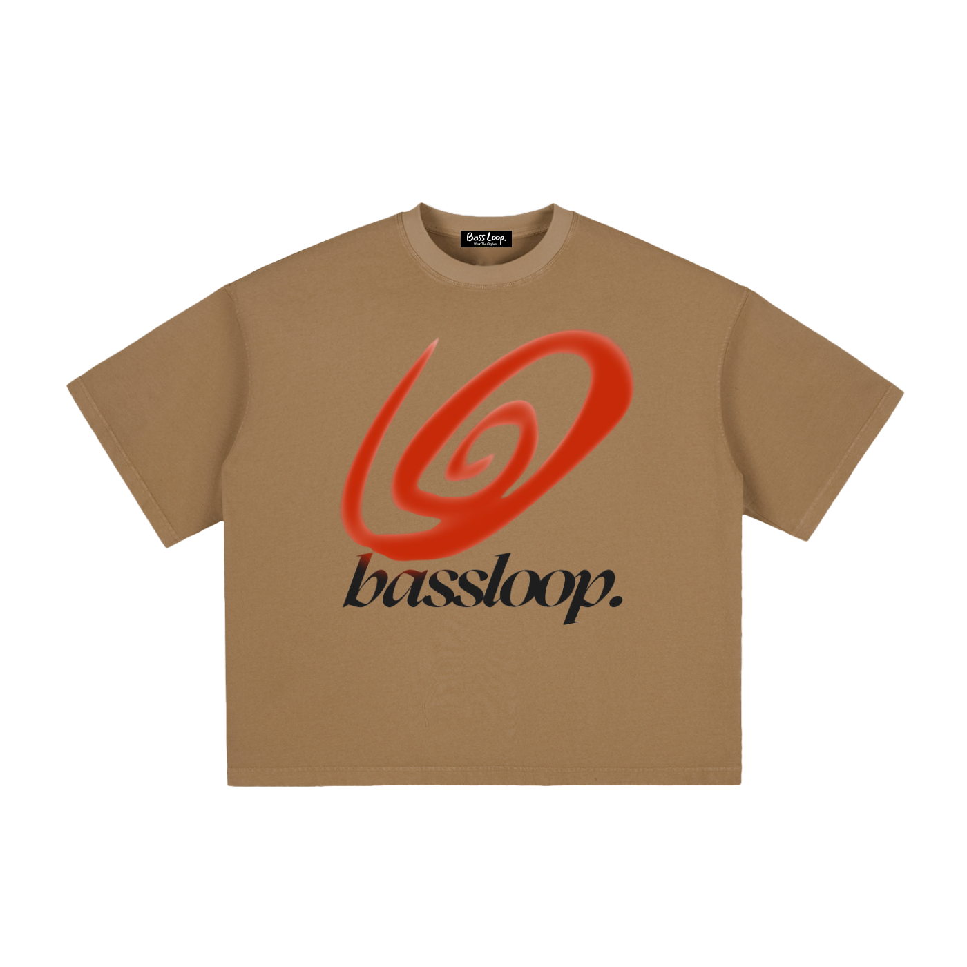 Bassloop. Sun Swirl Boxy Tee