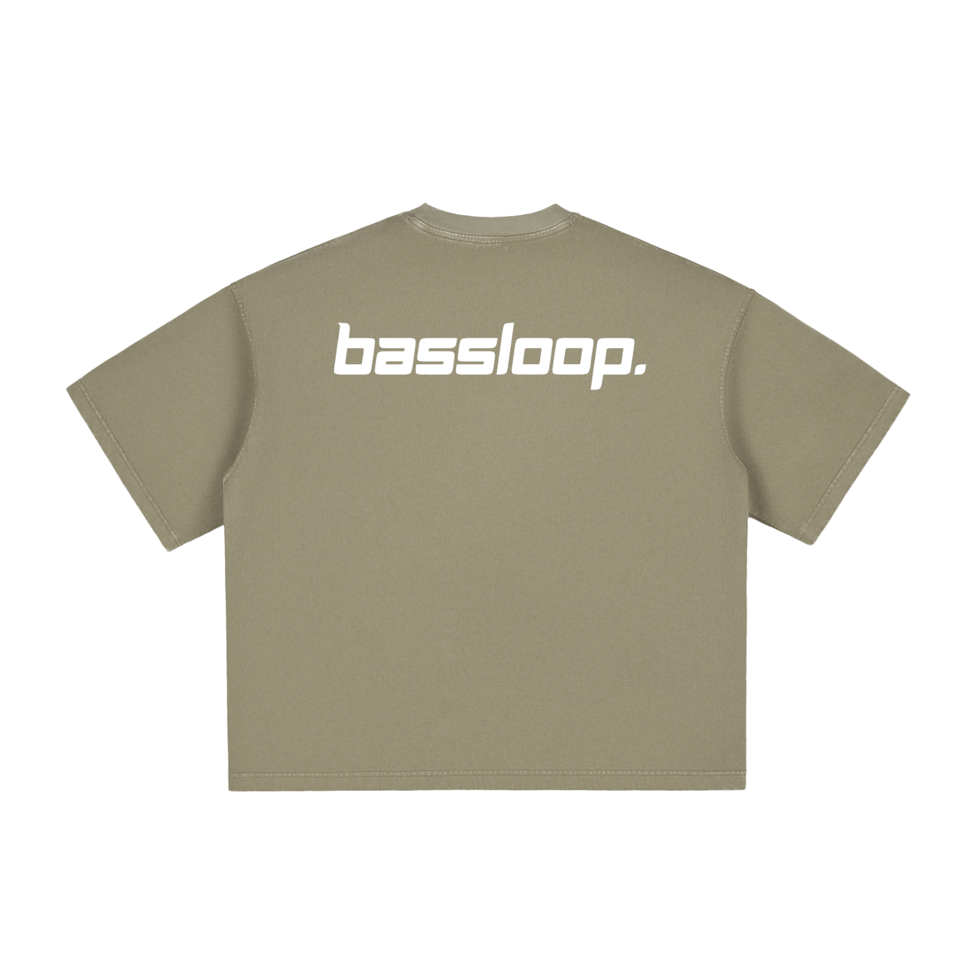 Bassloop. Speedy Boxy Tee (White Text)