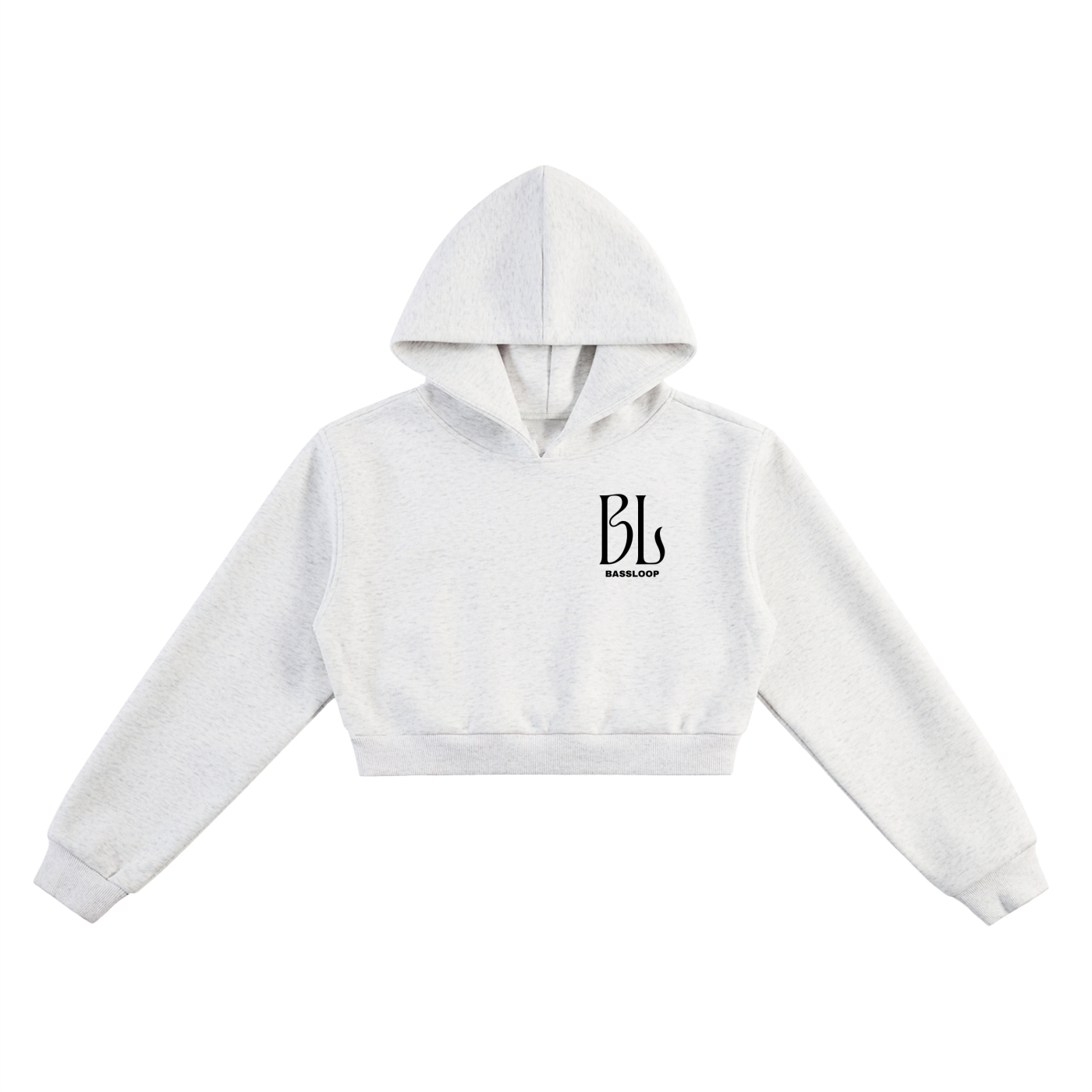 Bassloop. Cropped Hoodie