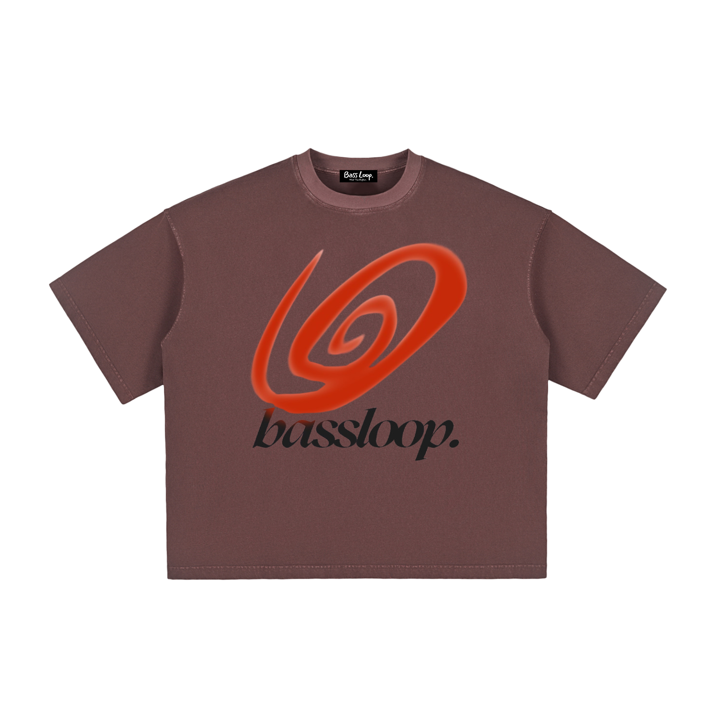 Bassloop. Sun Swirl Boxy Tee