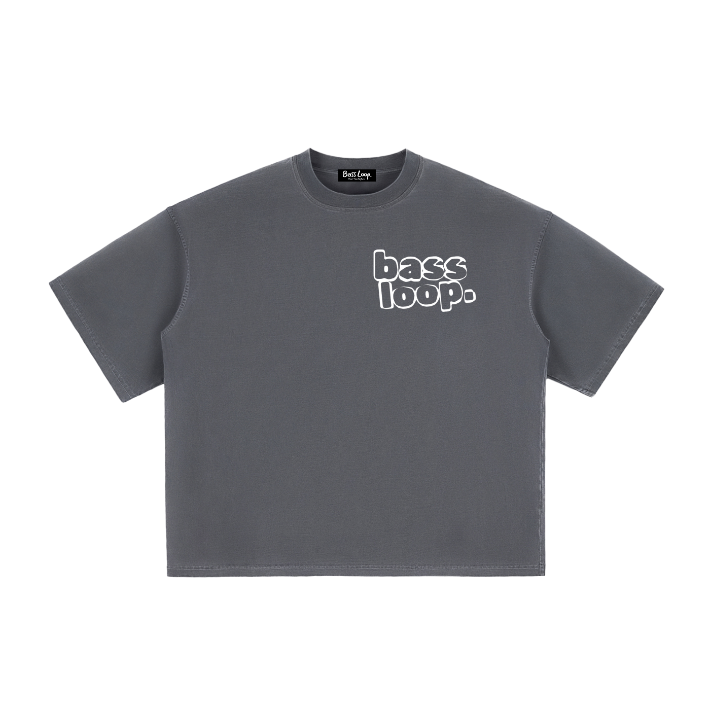 Bassloop. Vintage Bold Boxy Tee