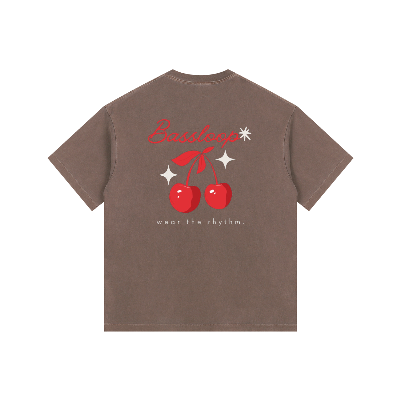Bassloop. Cherry Heavy Tee