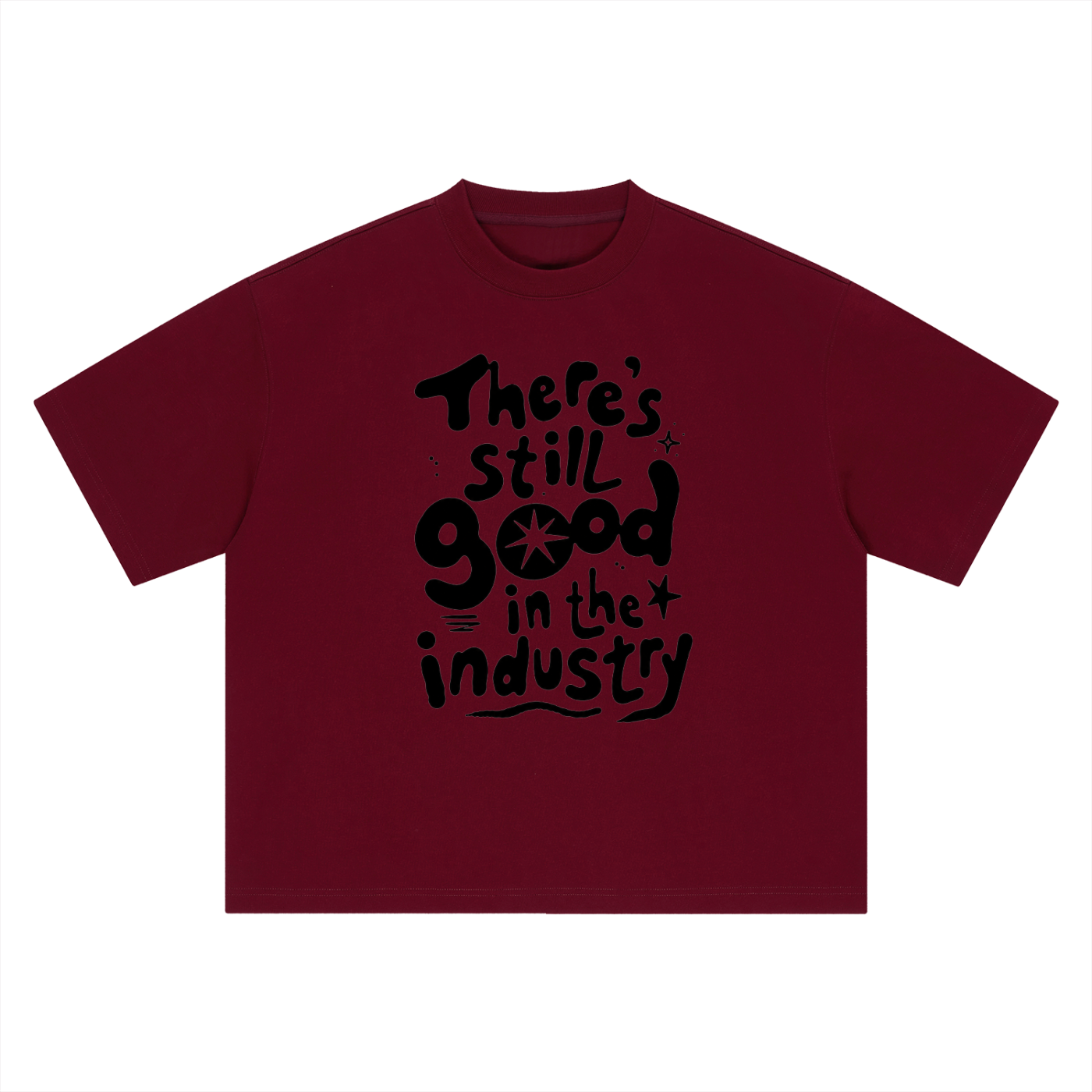 Bassloop. Industry Tee (Black Text)