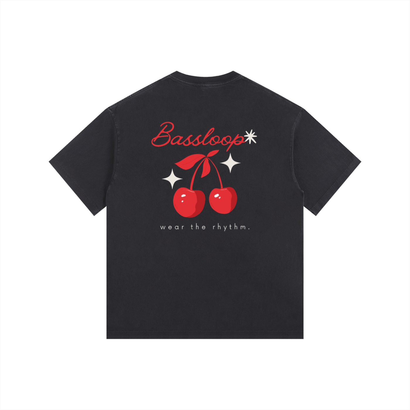 Bassloop. Cherry Heavy Tee
