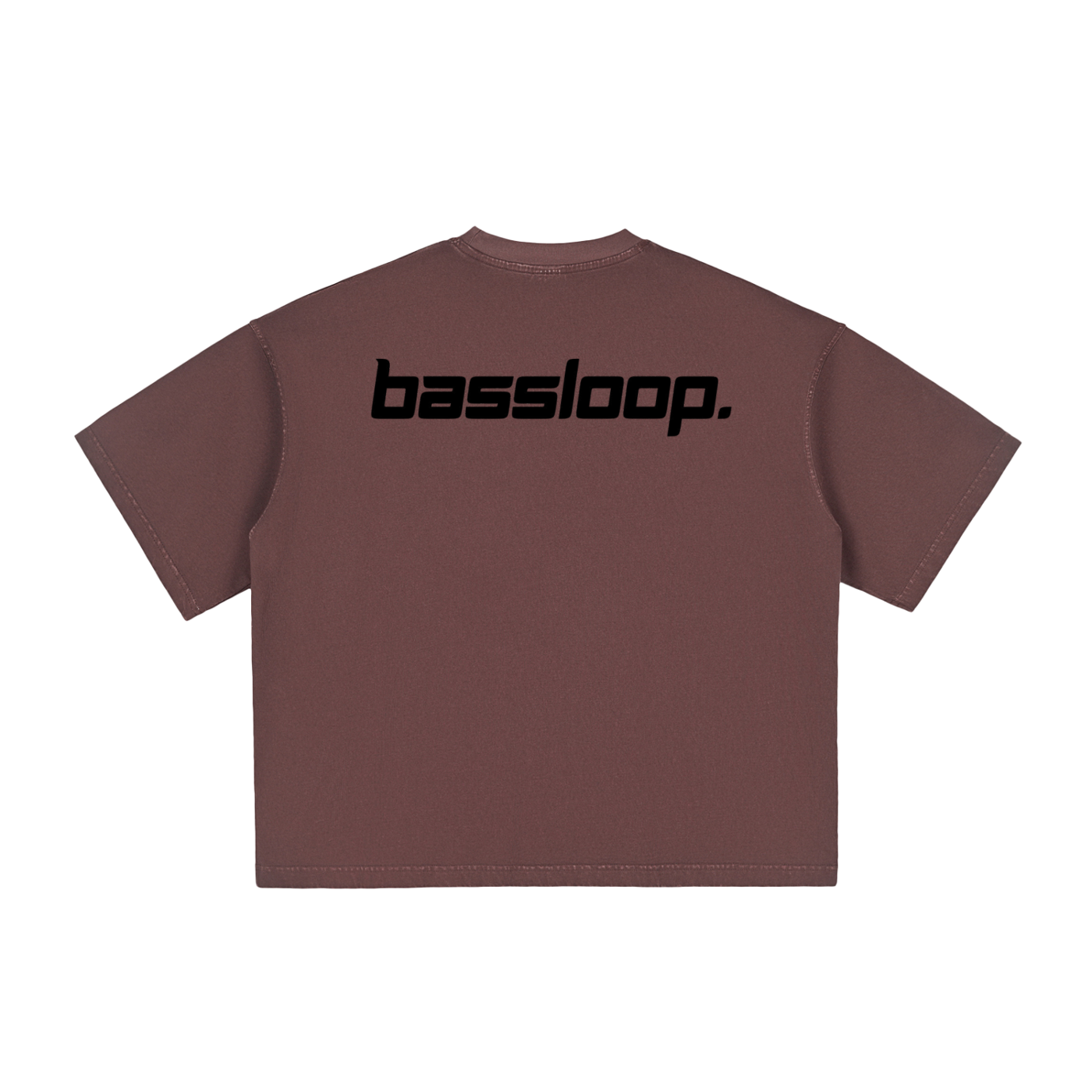 Bassloop. Speedy Boxy Tee (Black Text)