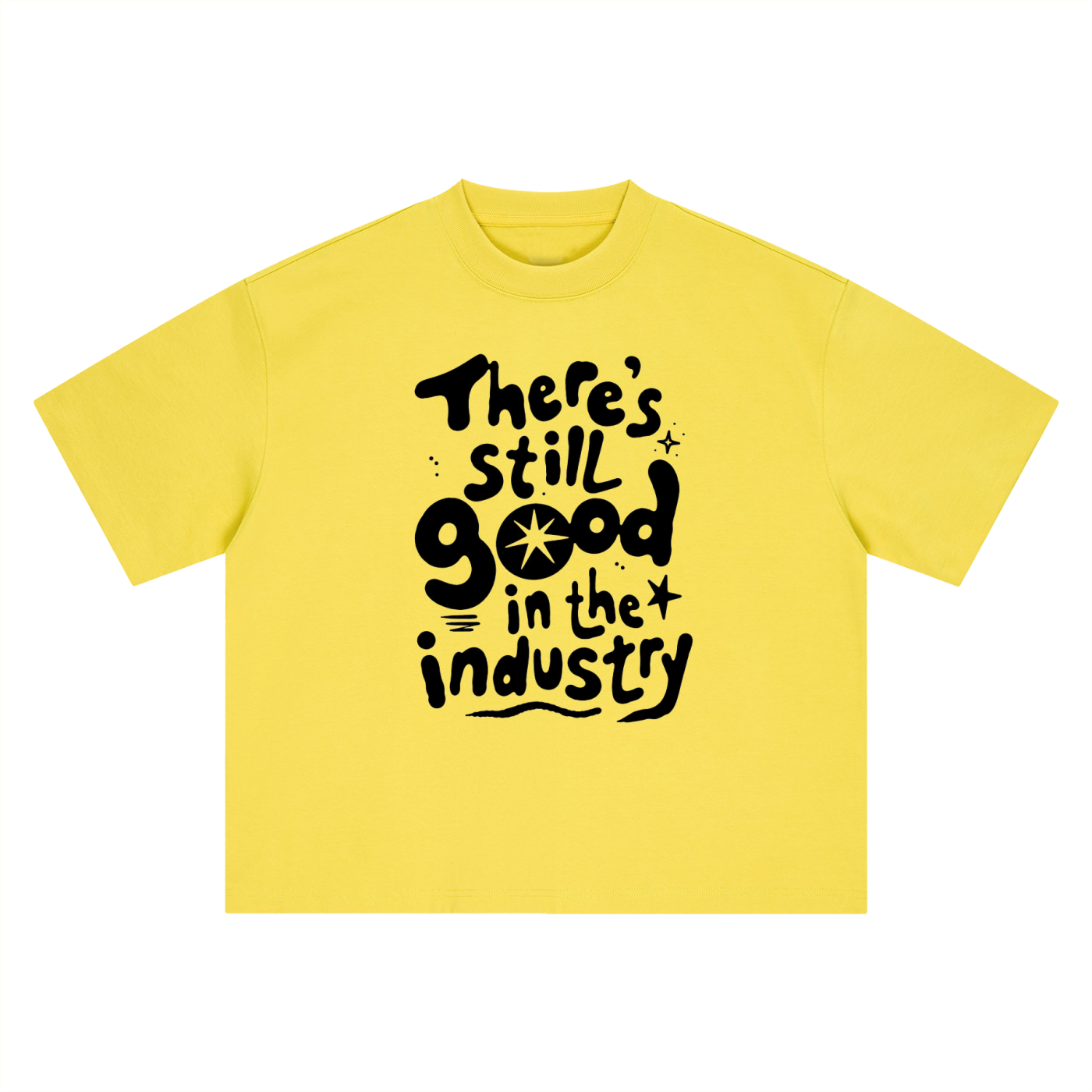 Bassloop. Industry Tee (Black Text)