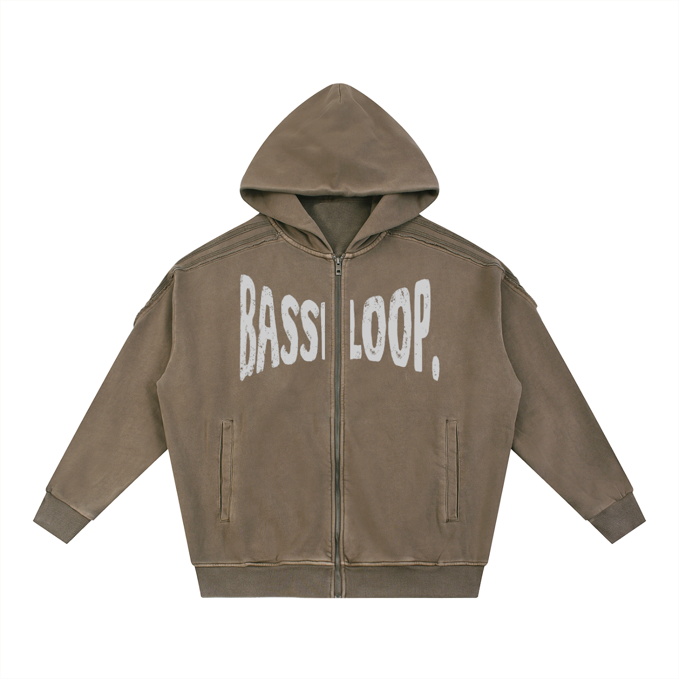 Bassloop. Tape Edge Subline Zip-Up Hoodie