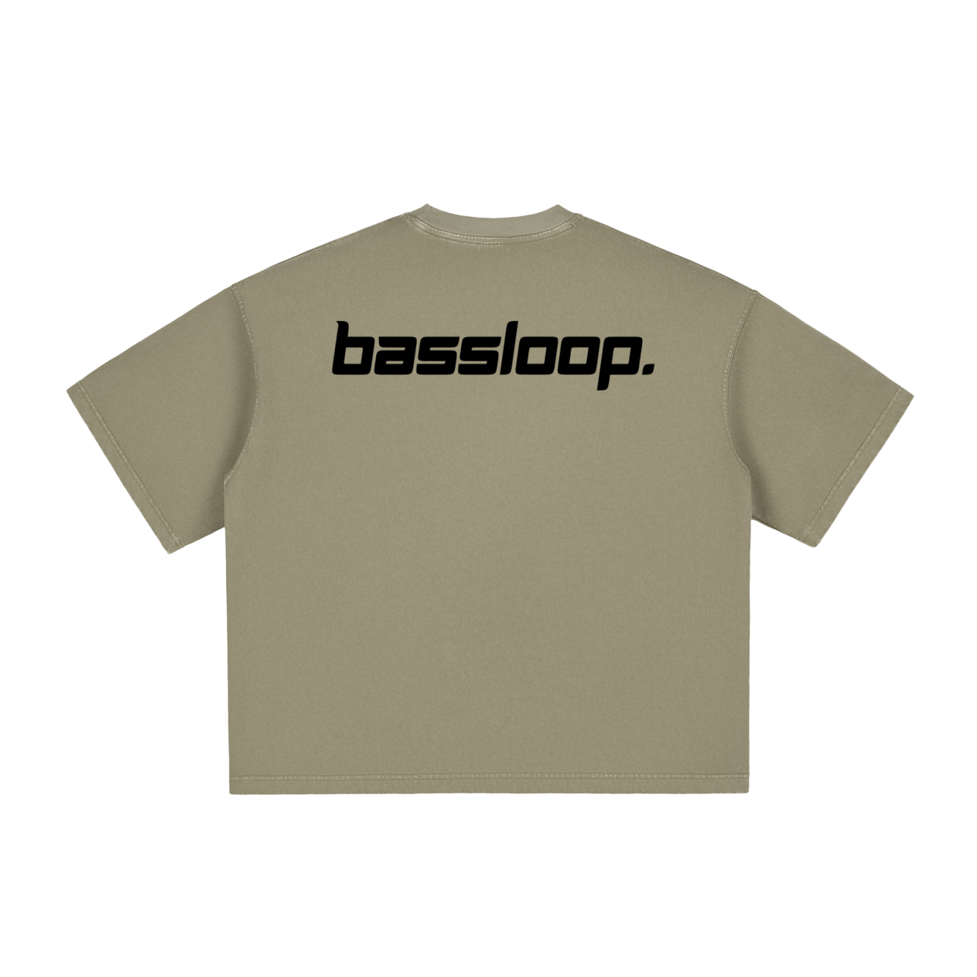 Bassloop. Speedy Boxy Tee (Black Text)
