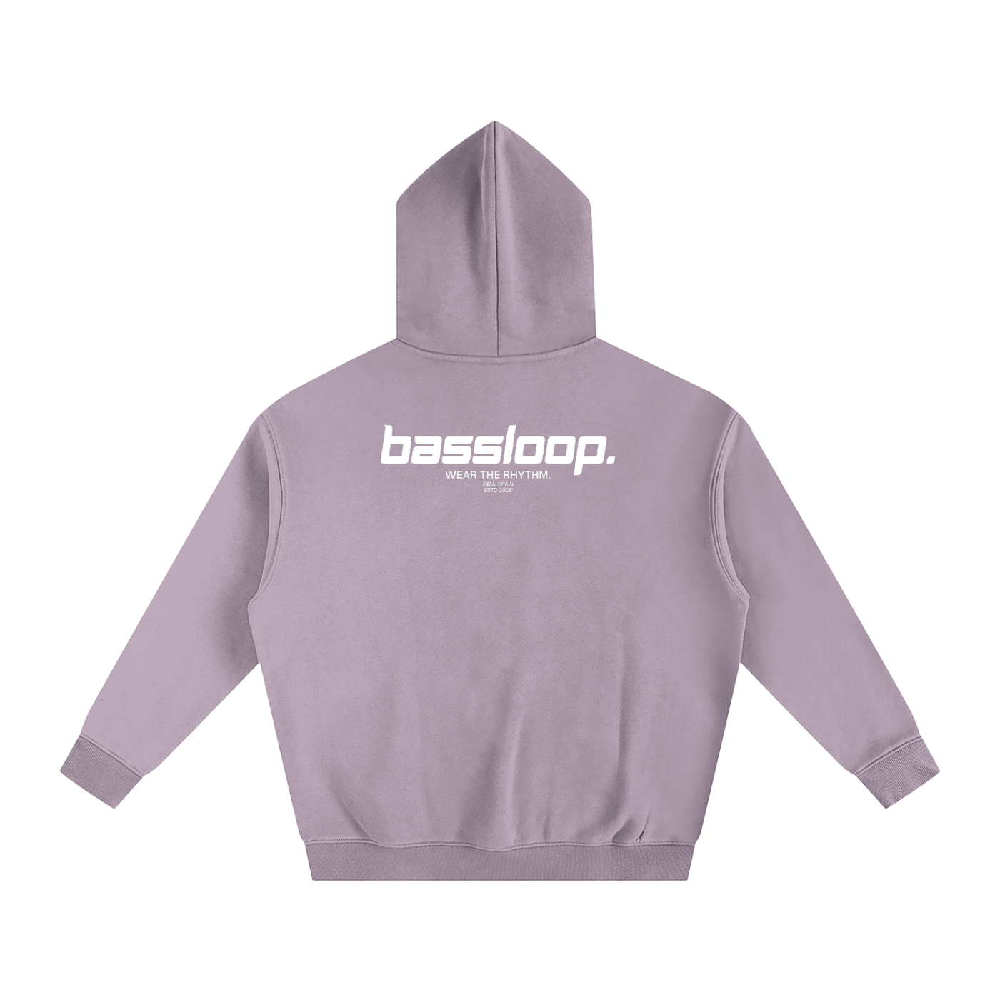 Bassloop. Speedy Heavy Hoodie (White Text)