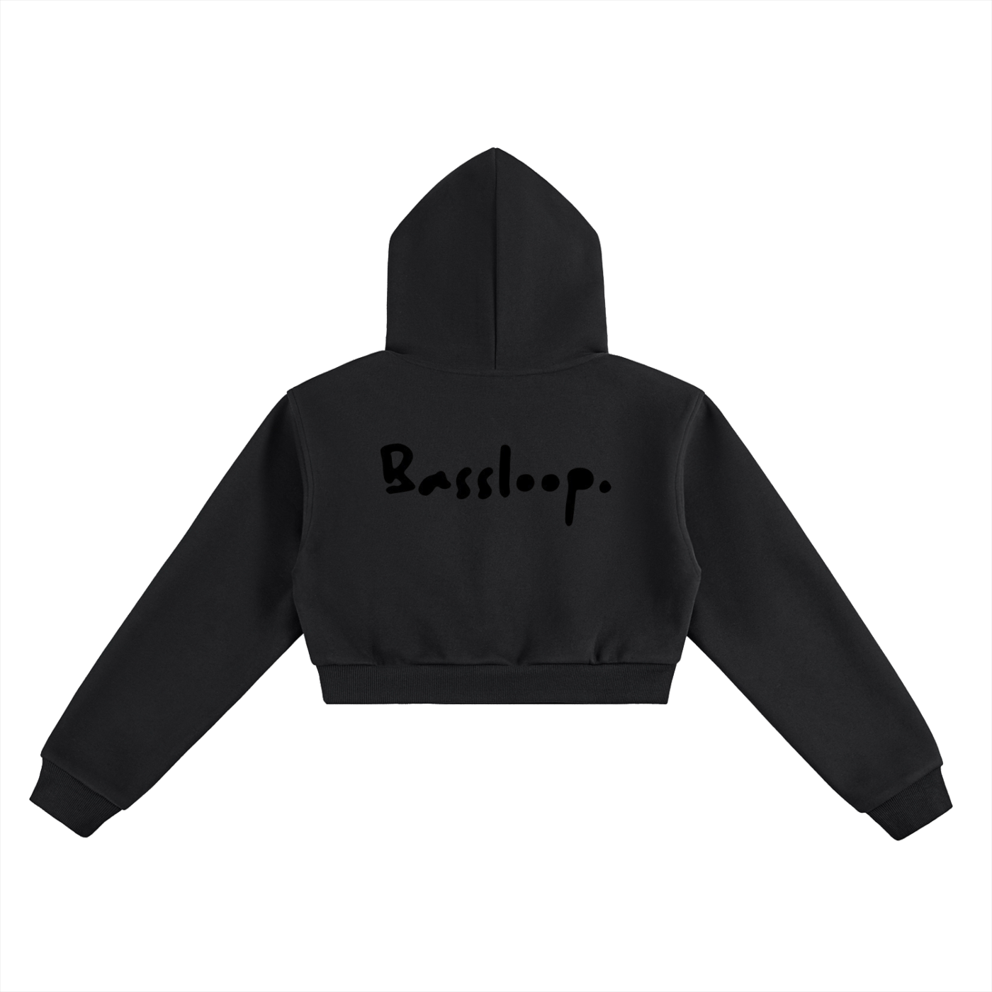 Bassloop. Cropped Hoodie