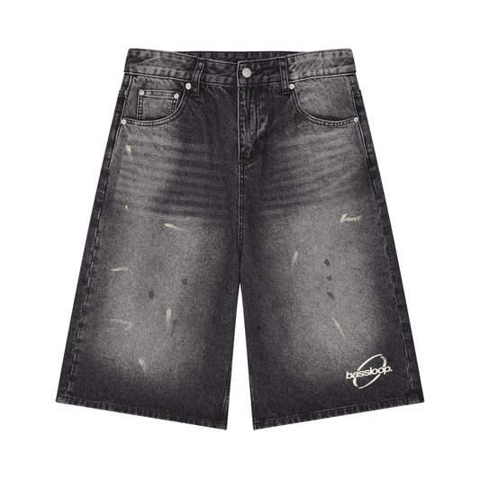 Bassloop. Vintage Splatter Baggy Jorts