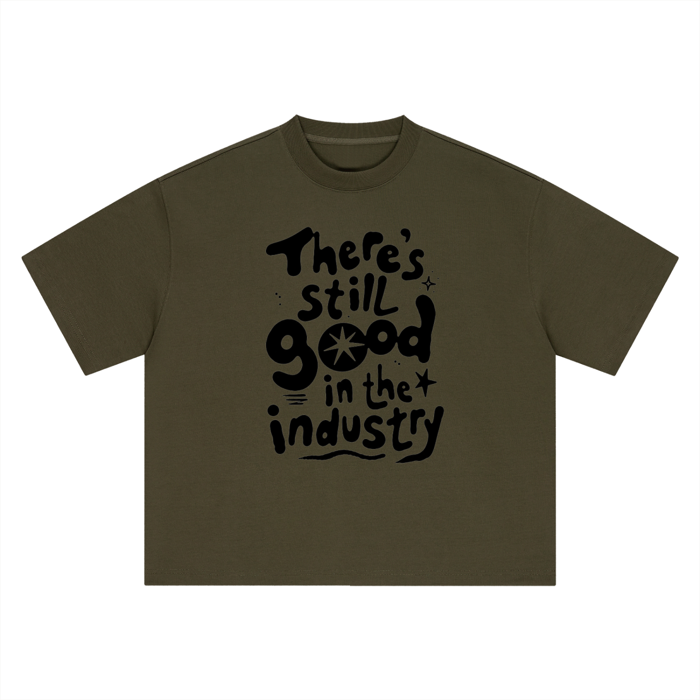 Bassloop. Industry Tee (Black Text)