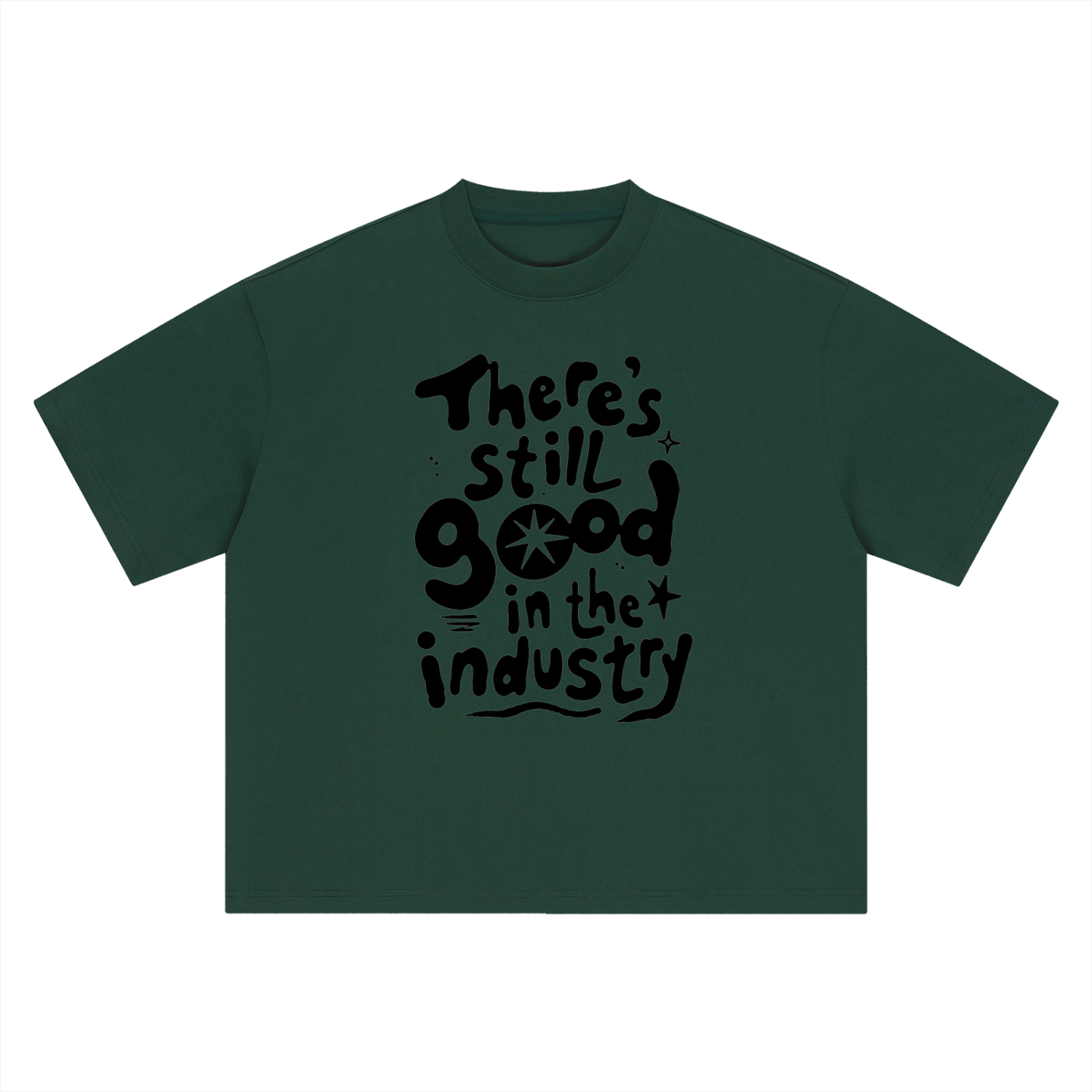 Bassloop. Industry Tee (Black Text)