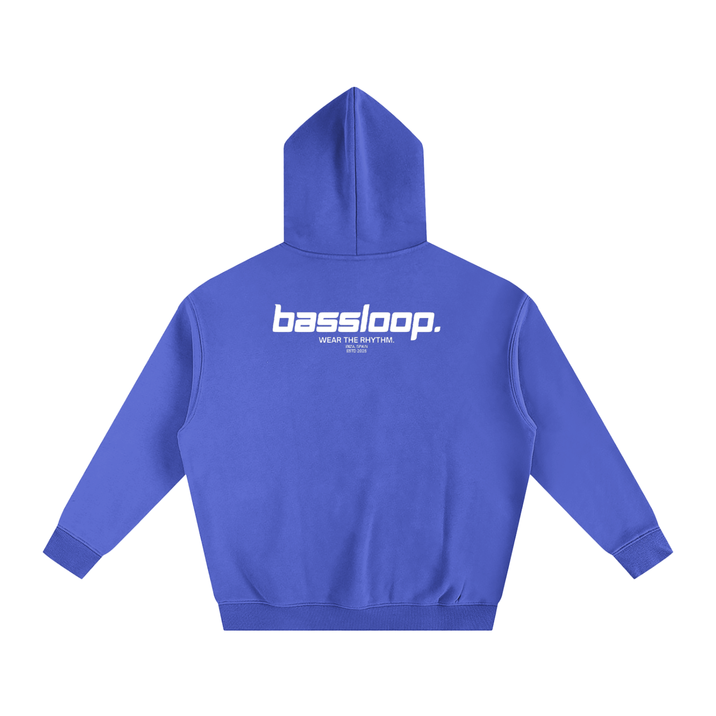 Bassloop. Speedy Heavy Hoodie (White Text)