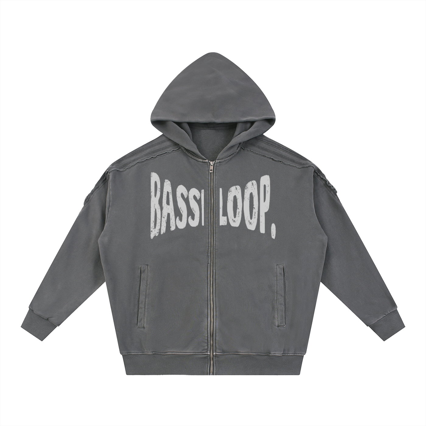 Bassloop. Tape Edge Subline Zip-Up Hoodie
