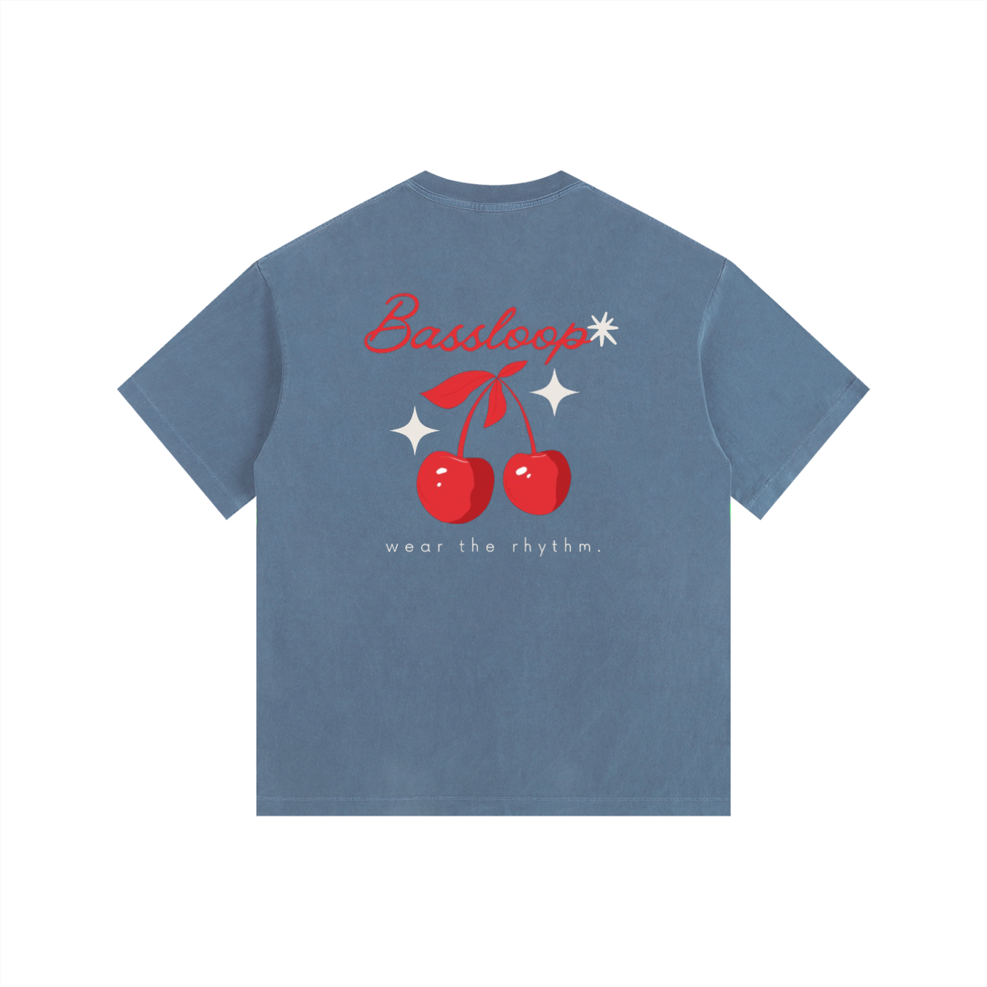 Bassloop. Cherry Heavy Tee