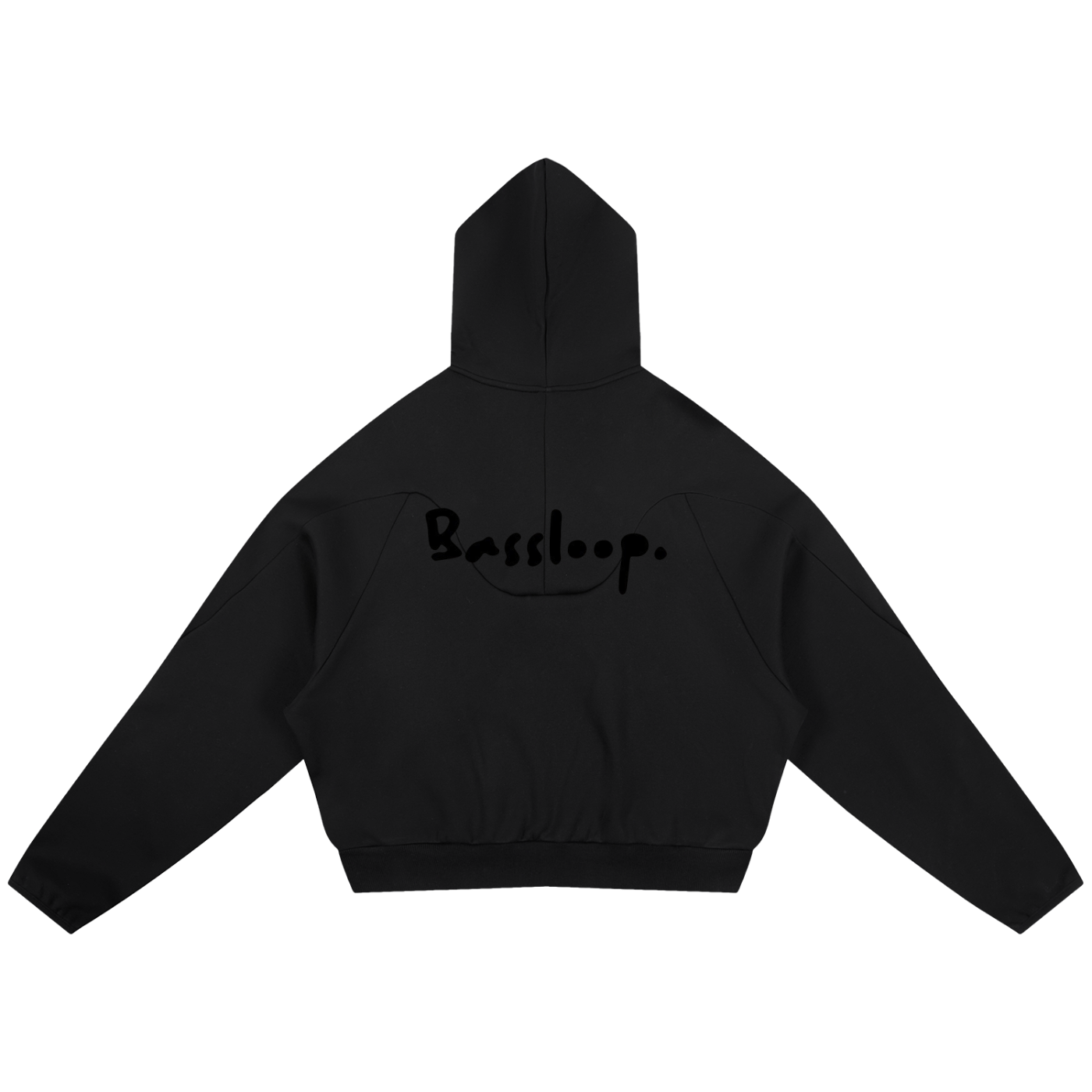 Bassloop. Curved Panel Hoodie