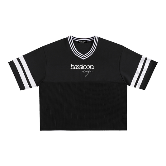 Bassloop. Isla Mesh Jersey (Black/White)